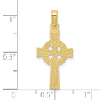 10k Reversible GOD IS LOVE Celtic Cross Pendant