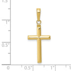 10K Reversible Latin Cross Pendant