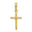 10k Polished Cross Charm