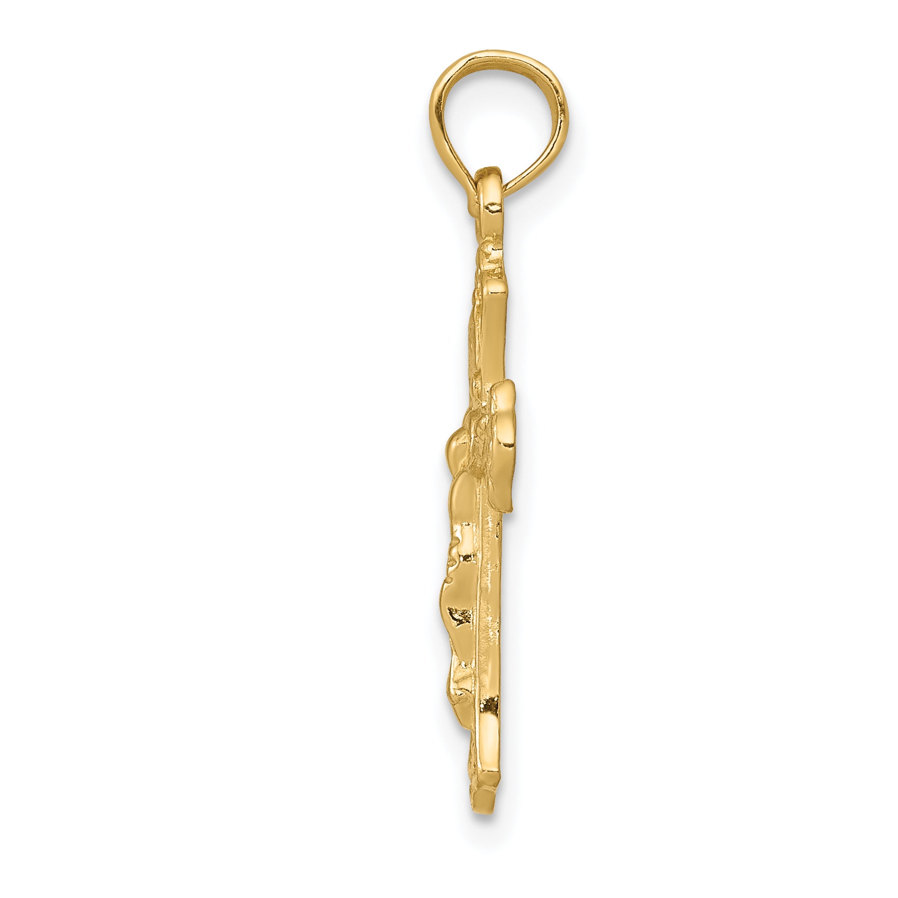 10K INRI Crucifix Charm Secondary image