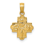 10k Miniature Four Way Medal Pendant