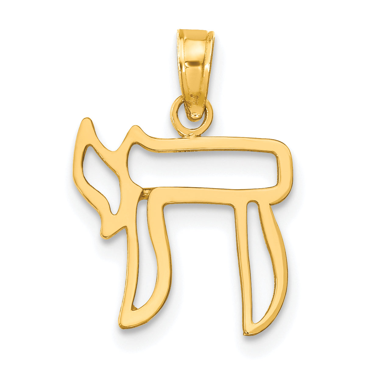 10K Chai Cut-out Pendant Main image