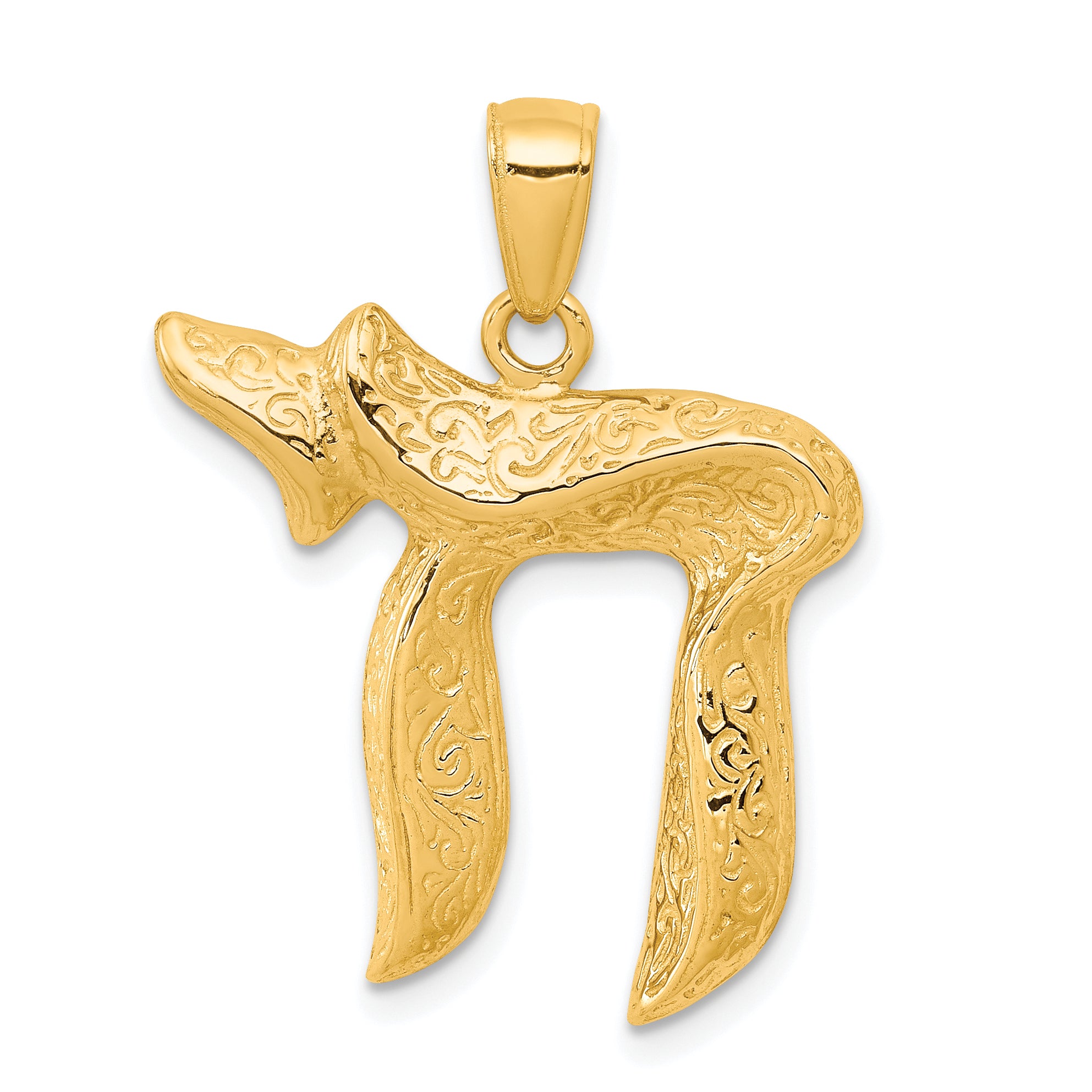10K Jewish Chai (Long Life) Pendant Main image