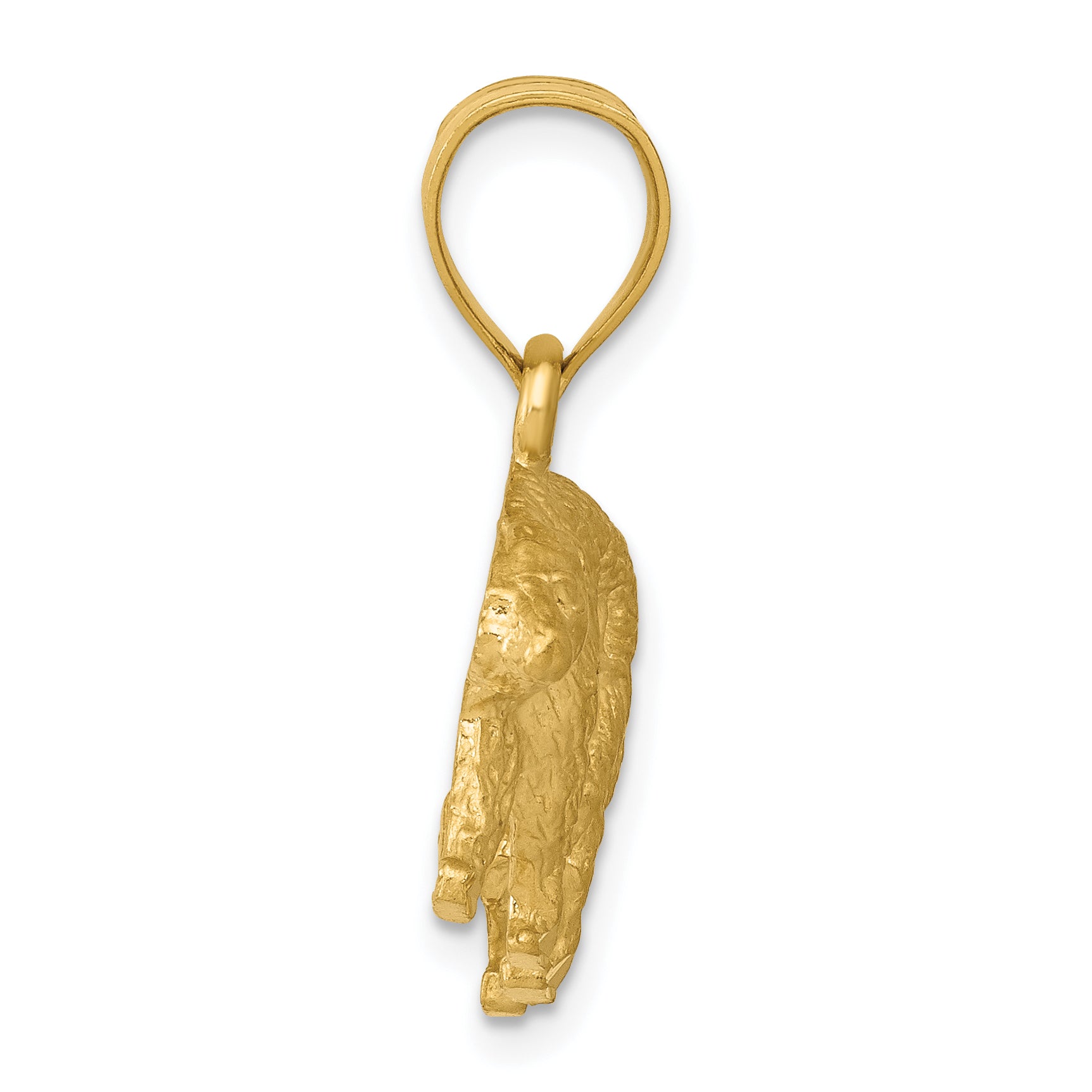 10K Diamond-cut Bear Pendant Secondary image