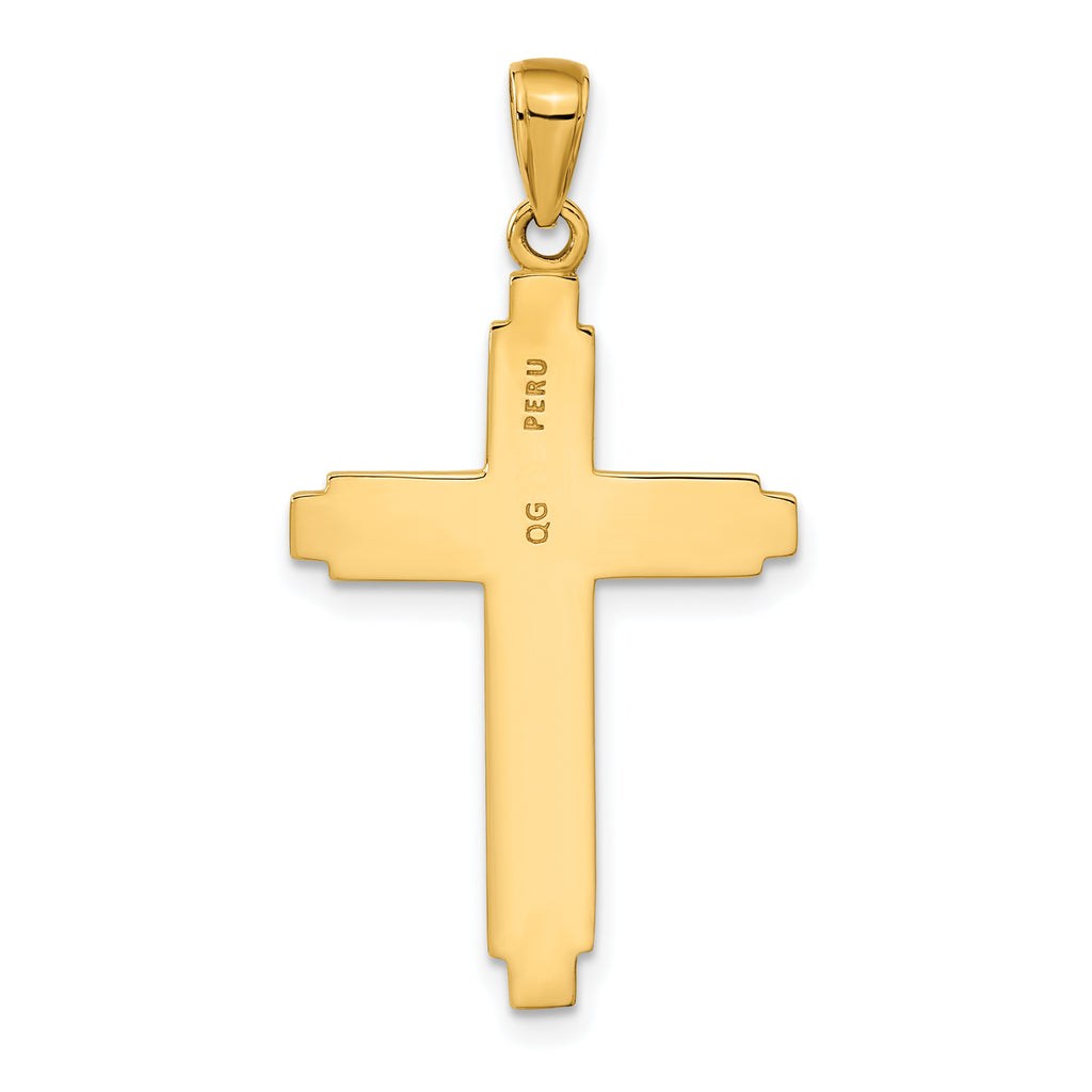 10K None Cross Pendant - view 3