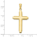 10K None Cross Pendant - view 4