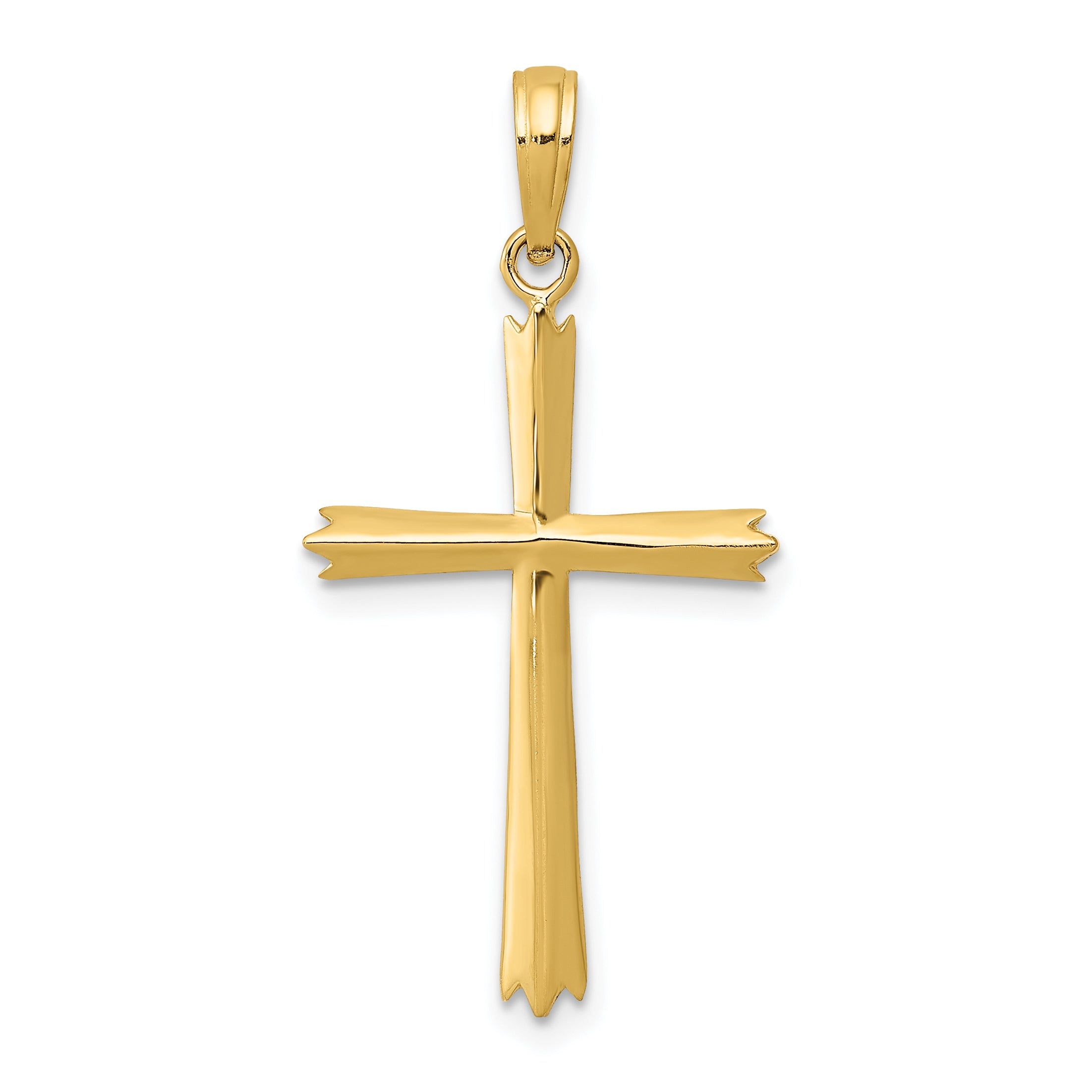 10K None Cross Pendant