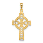 10K Celtic Cross w/Eternity Circle Pendant