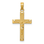 10K None Crucifix Pendant