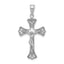 10K White Gold Crucifix Pendant