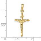 10K Stick Style Crucifix Pendant
