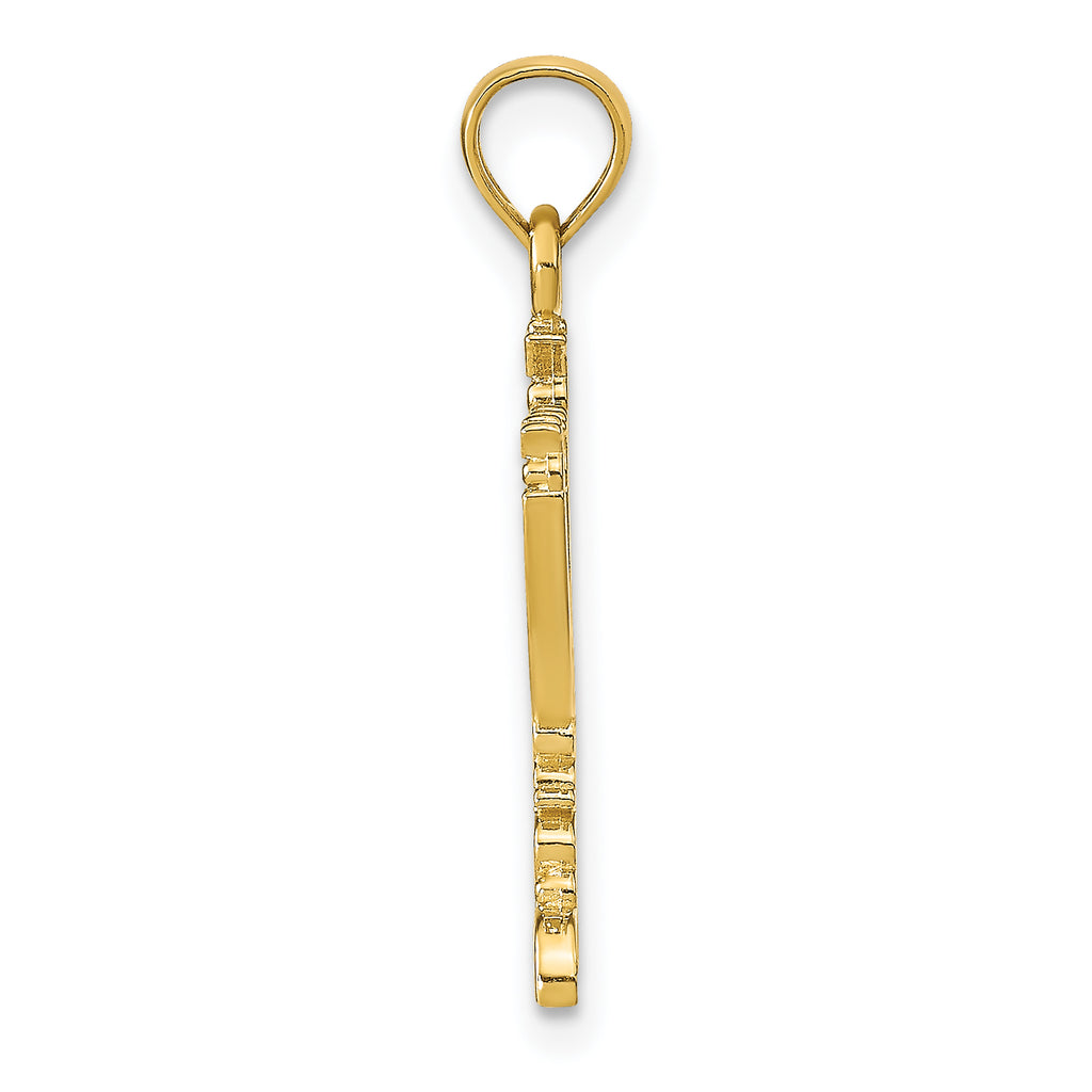 10K Menorah Pendant