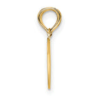 10K Reversible Break apart Mizpah Heart Pendant