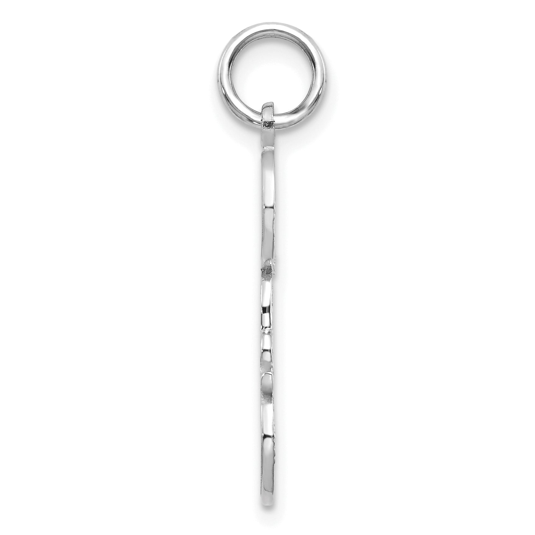 10K White Gold DAD Charm Secondary image