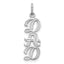 10K White Gold DAD Charm