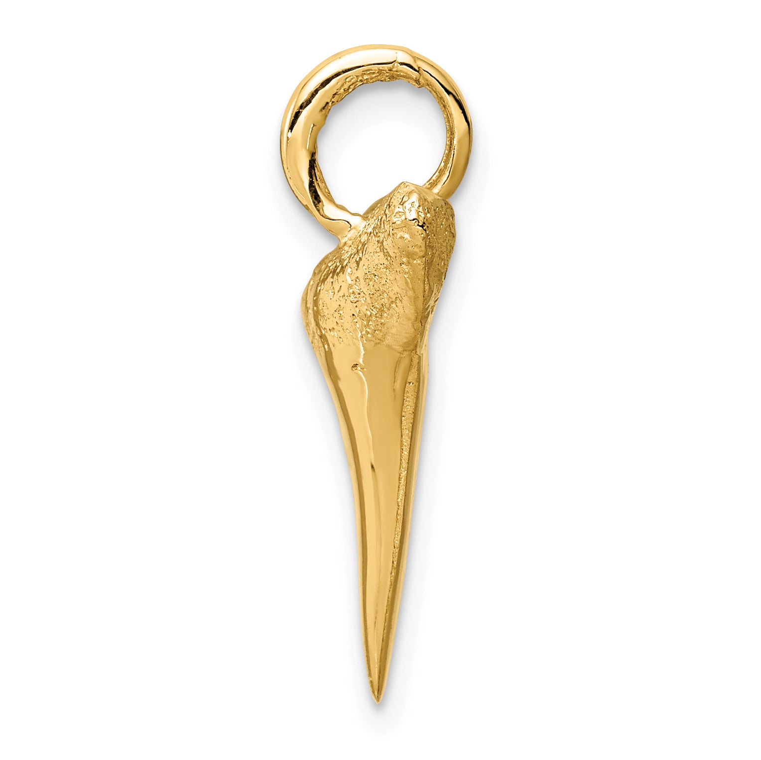 10K Shark Tooth Pendant Secondary image