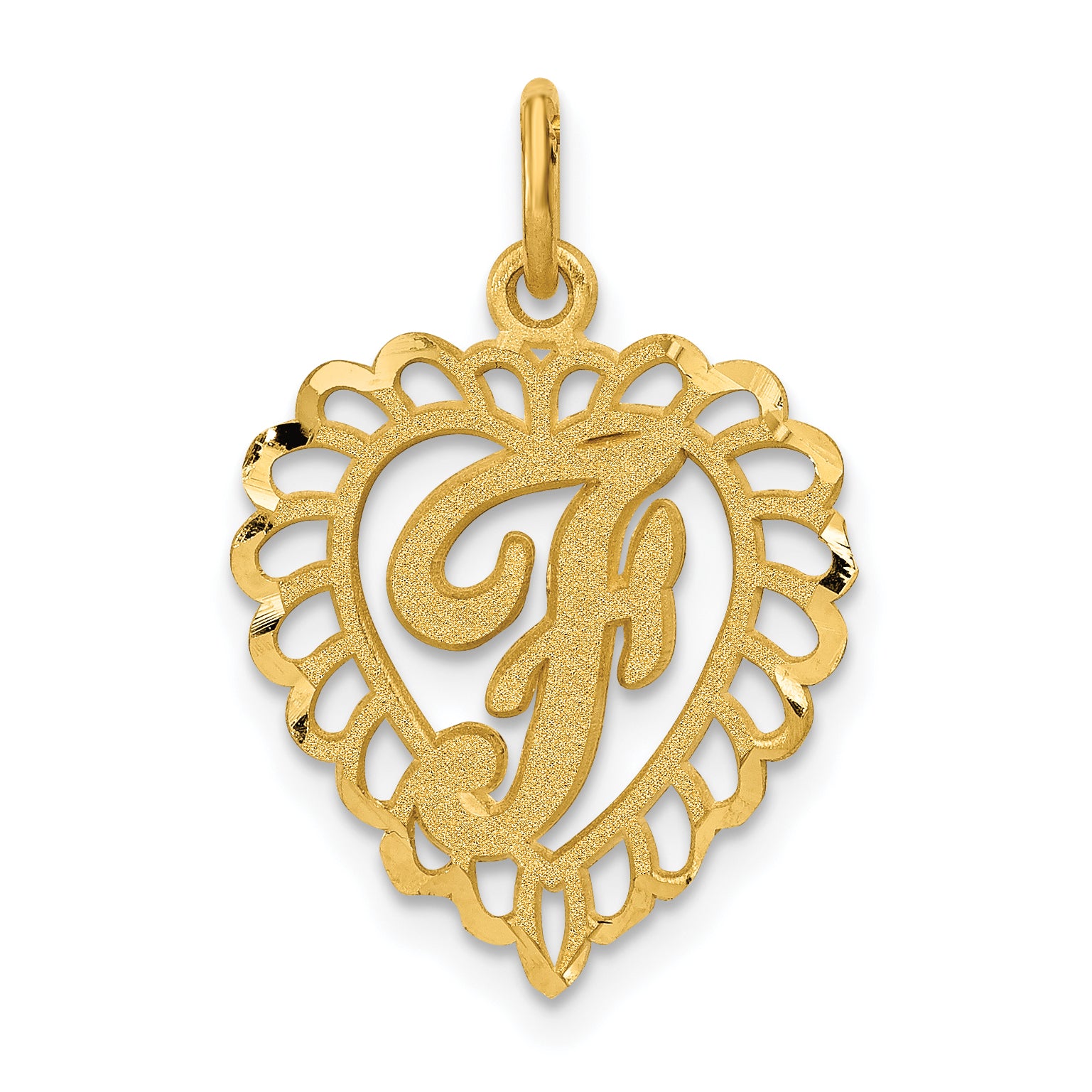 10k Initial F Charm Main image