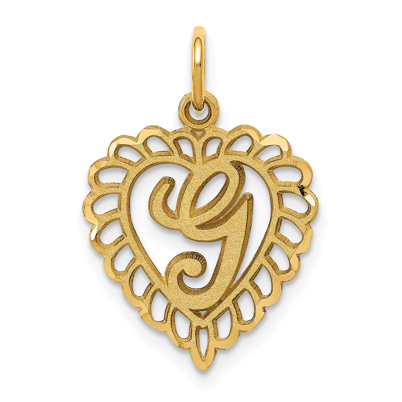 10k Initial G Charm Main image