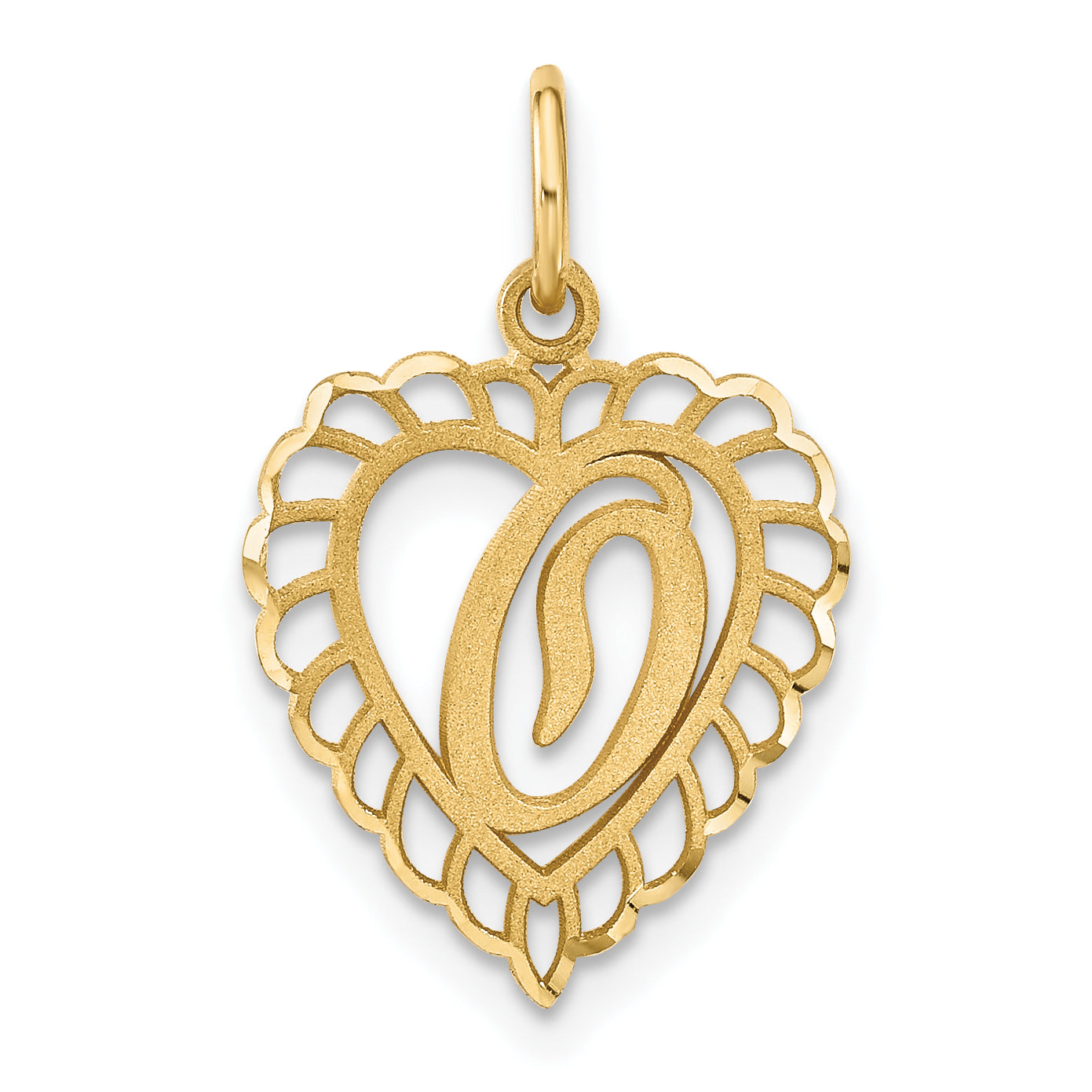 10k Initial O Charm Main image