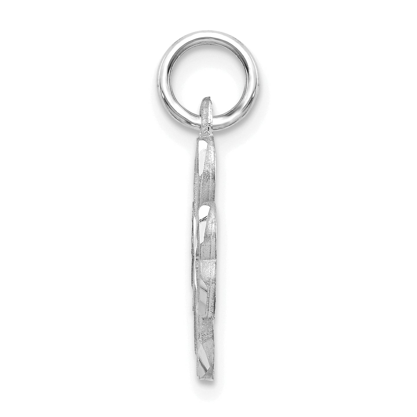 10k White Gold 4-Leaf Clover Pendant Secondary image