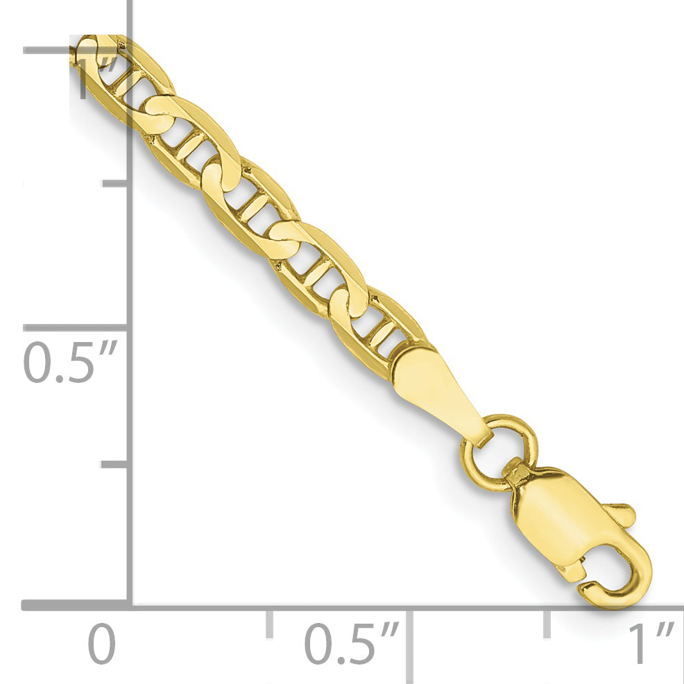 Concave Anchor Chain in 10K Yellow Gold, 3mm Secondary image