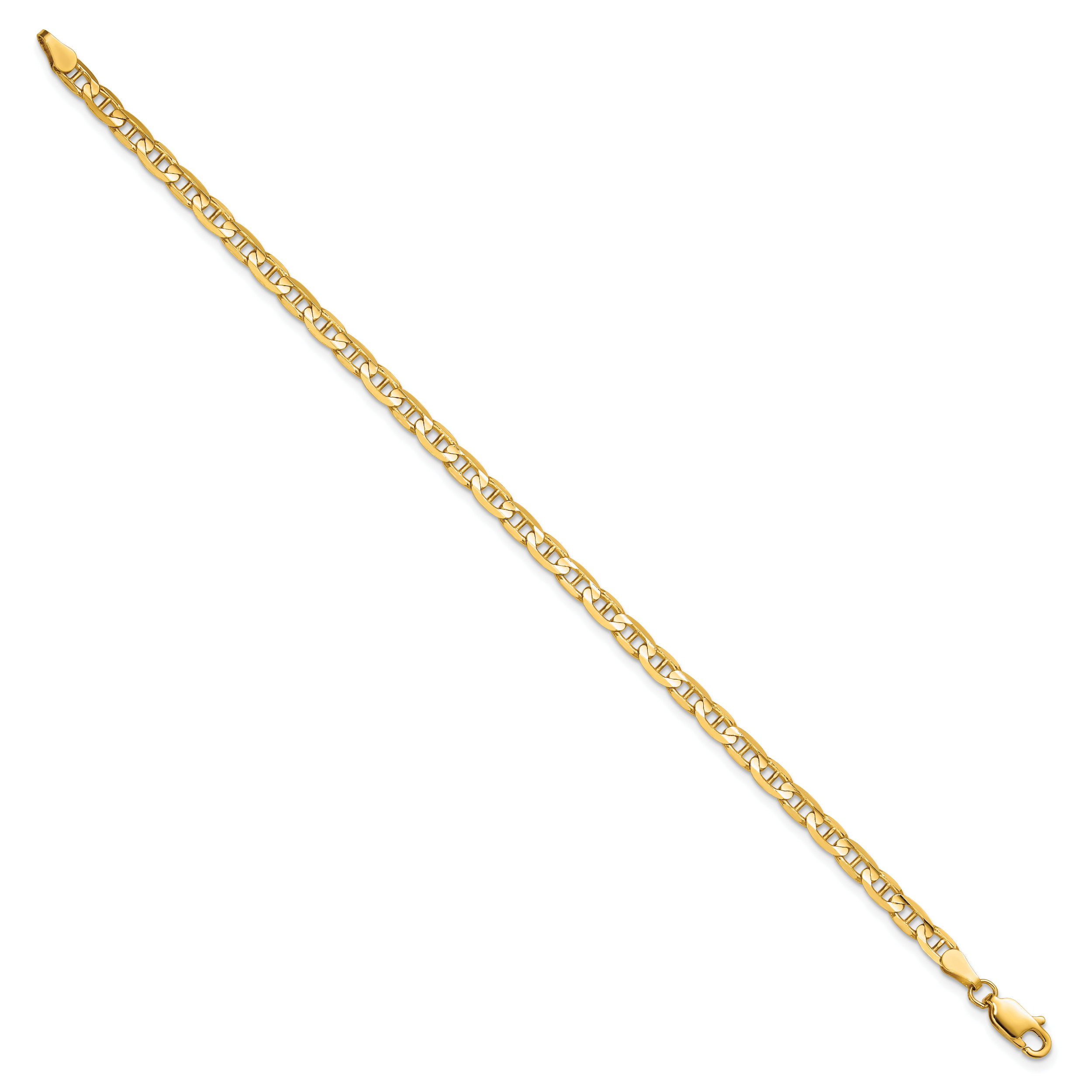 Concave Anchor Chain in 10K Yellow Gold Secondary image