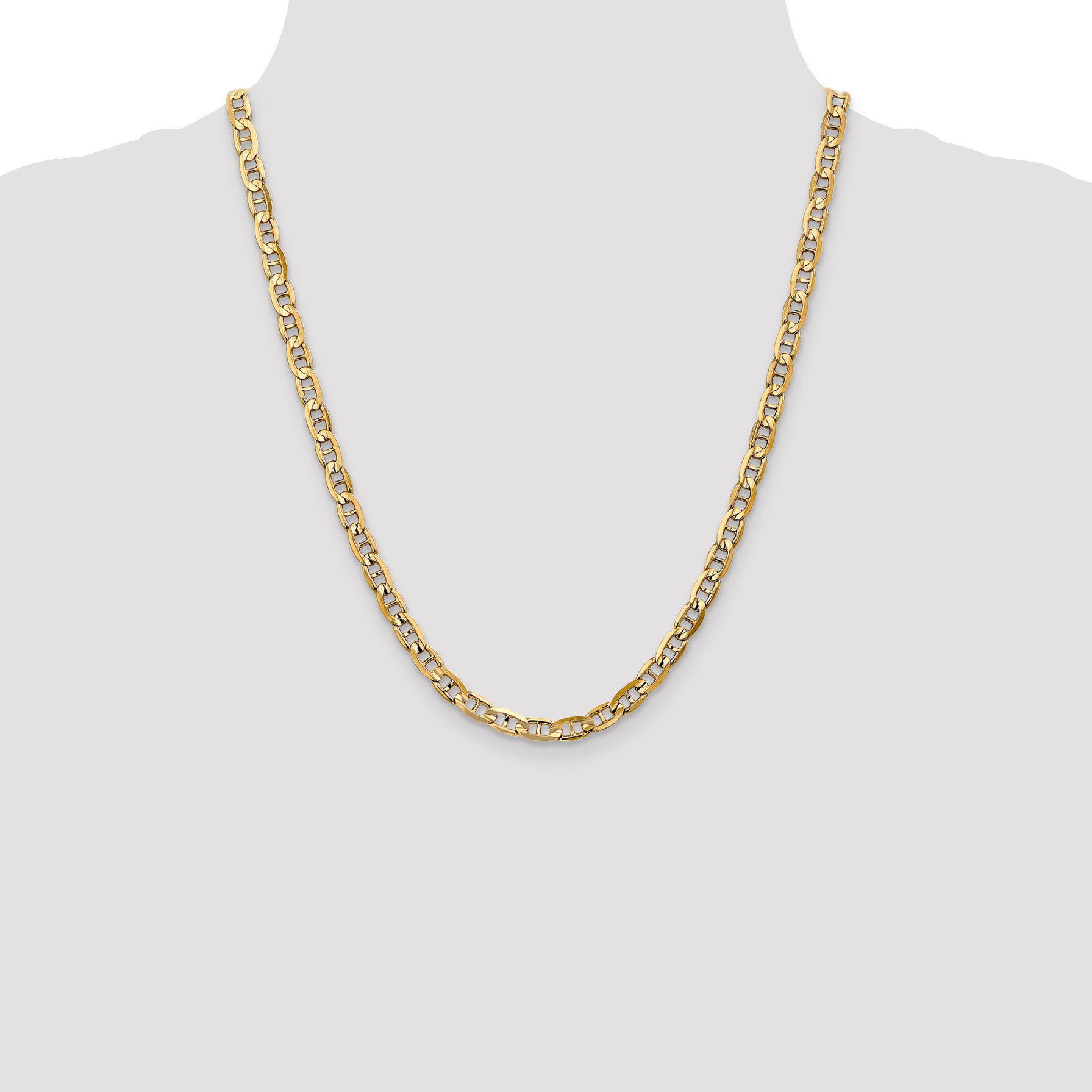 10K 5.25mm Concave Anchor Chain