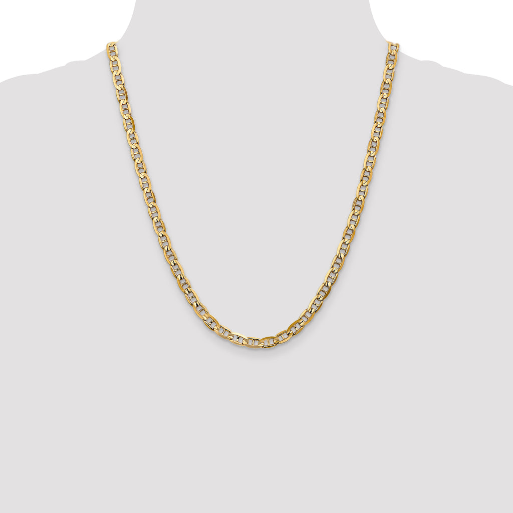 10K 5.25mm Concave Anchor Chain