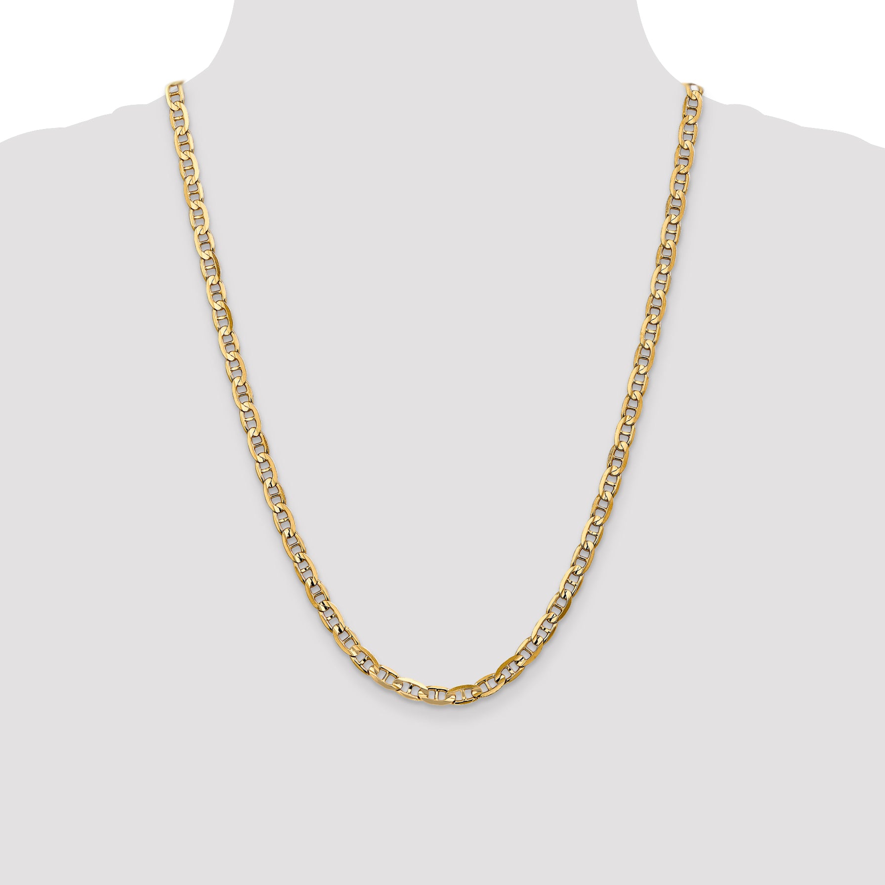 10K 5.25mm Concave Anchor Chain