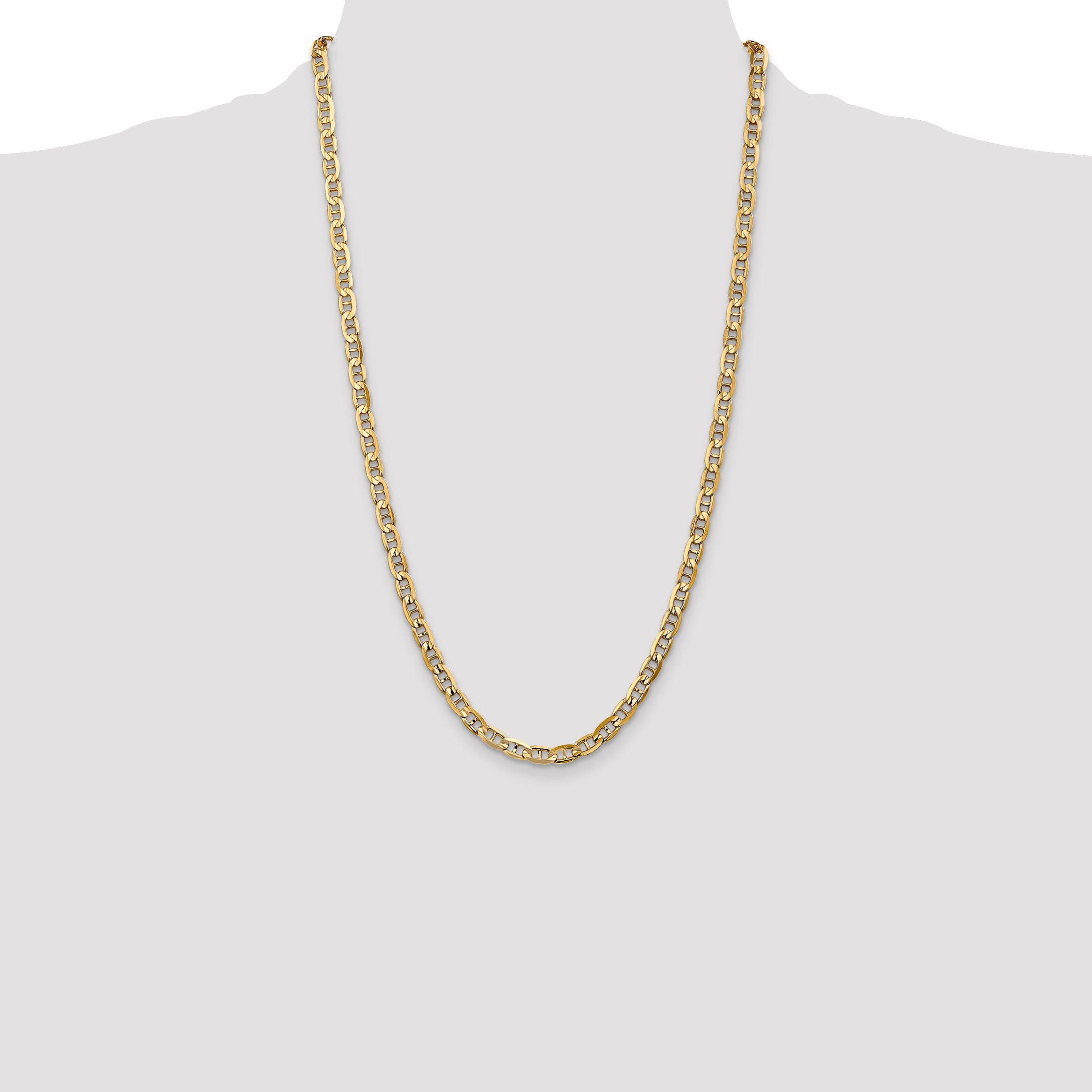 10K 5.25mm Concave Anchor Chain