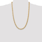 10K None 6.25mm Anchor Chain Necklace - view 4