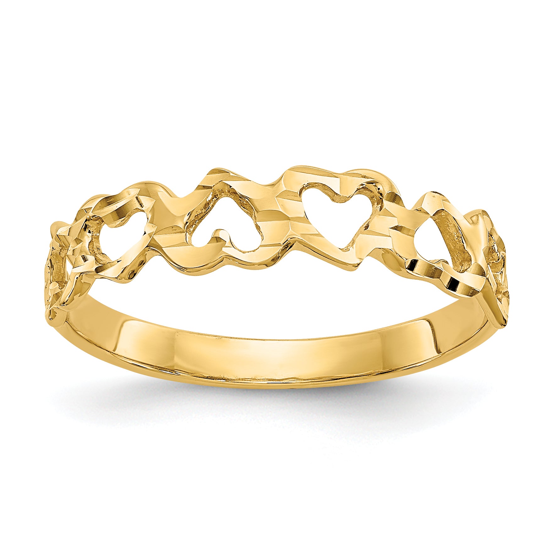 10K Heart Ring Main image