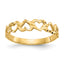 10K Heart Ring