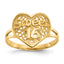 10K Sweet 16 Heart Ring