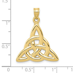 10k Polished Trinity Pendant