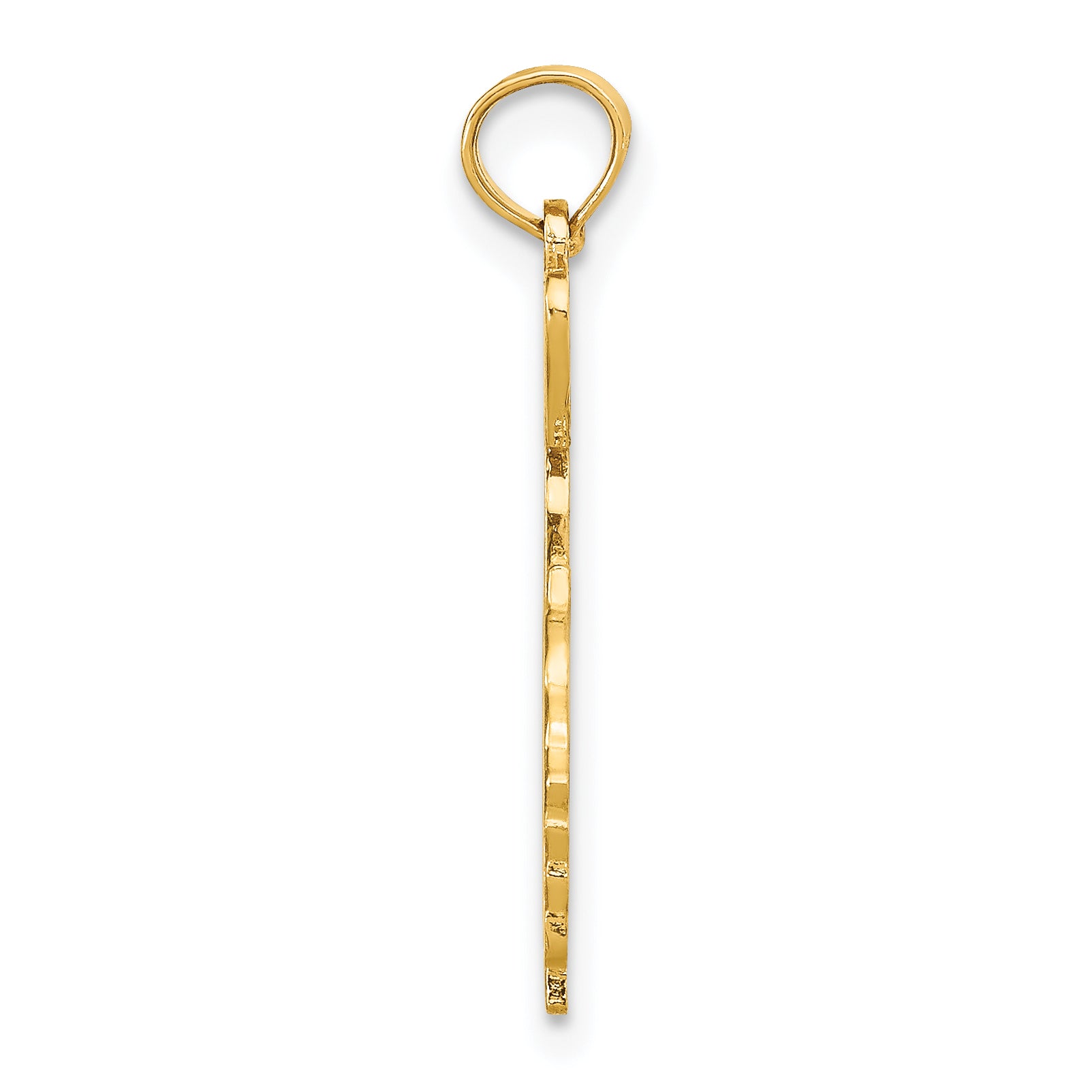 10K Solid Georgia State Pendant