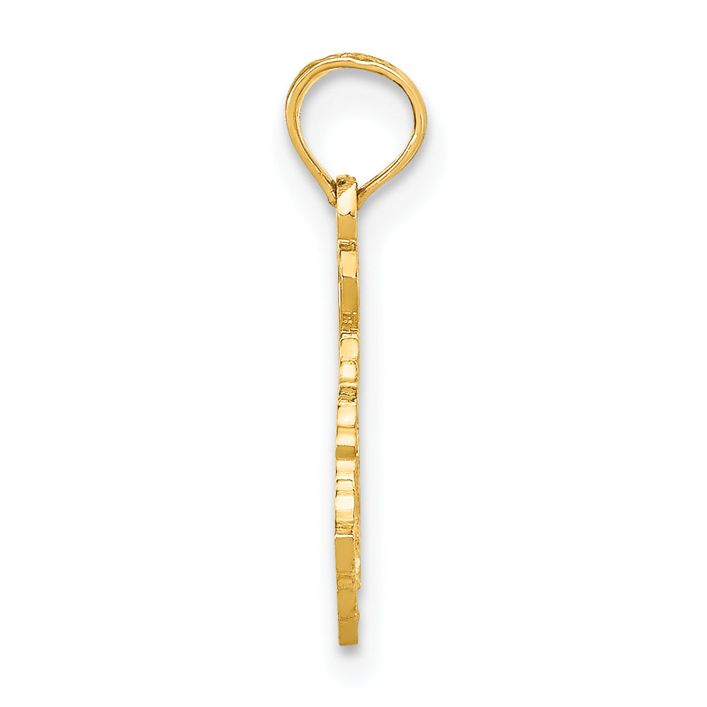 10K Solid Kentucky State Pendant