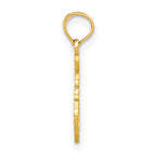 10K Solid Kentucky State Pendant