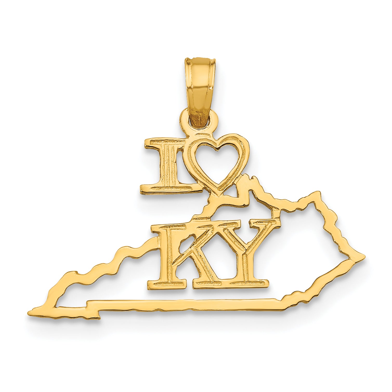 10K Solid Kentucky State Pendant Main image