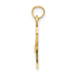 10K Solid New York State Pendant