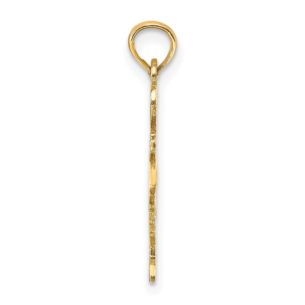 10K Solid Texas State Pendant