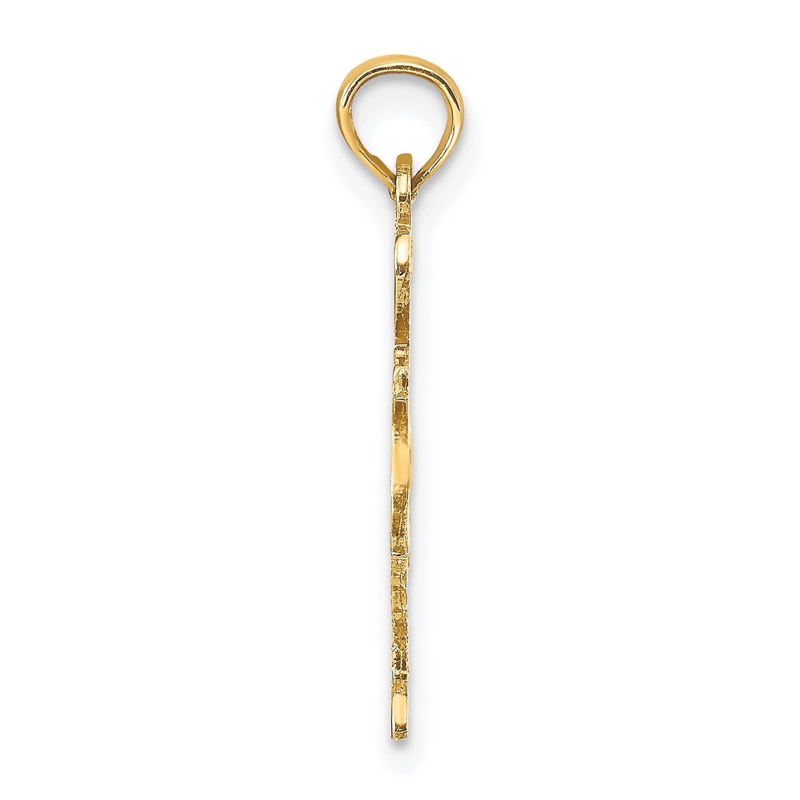10K Solid Texas State Pendant