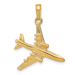10k 3-D Jet Pendant