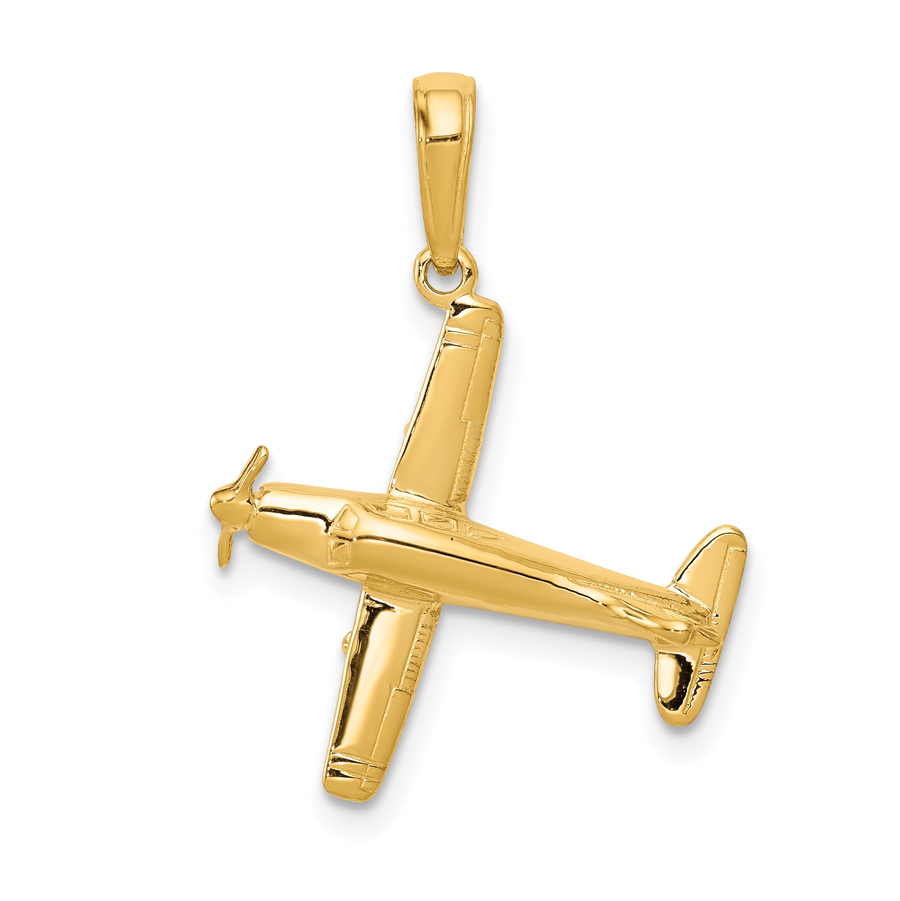 10k 3-D Low-Wing Airplane Pendant Main image