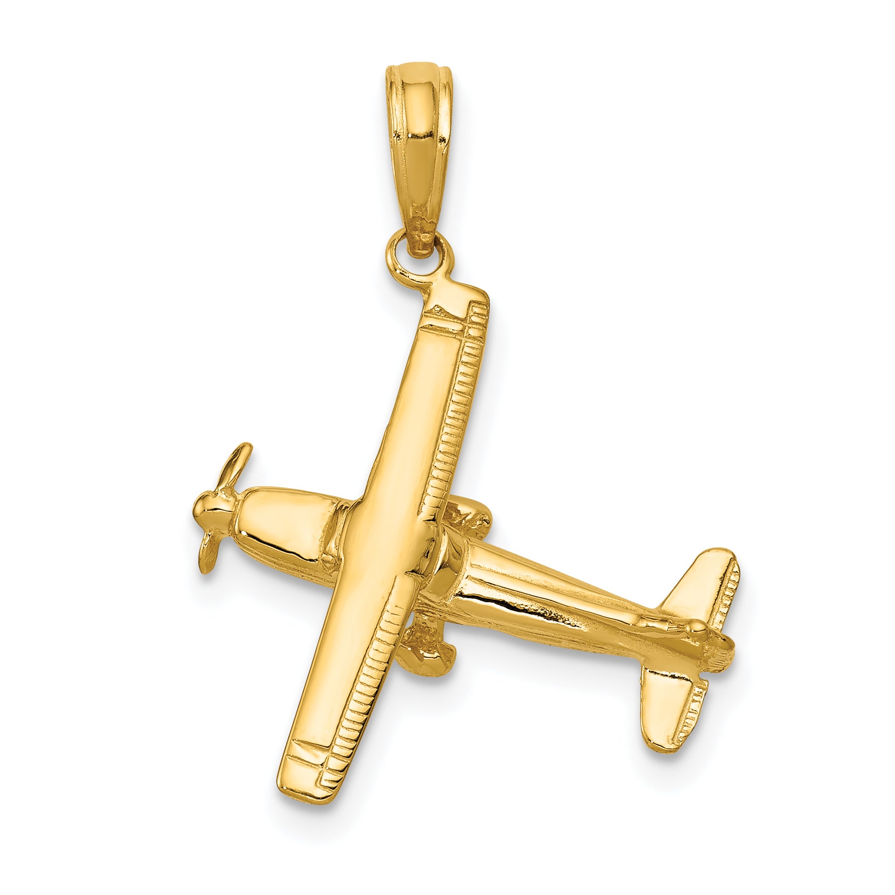 10k 3-D High-Wing Airplane Pendant Main image