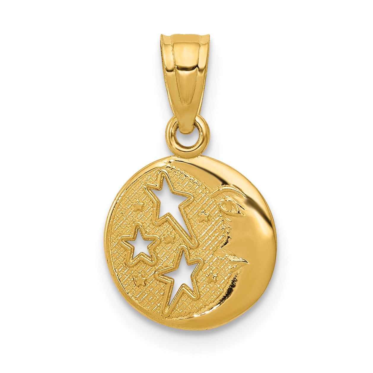10k Moon & Stars Pendant Main image