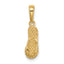 10K 3-D Hawaii Flip-Flop Pendant
