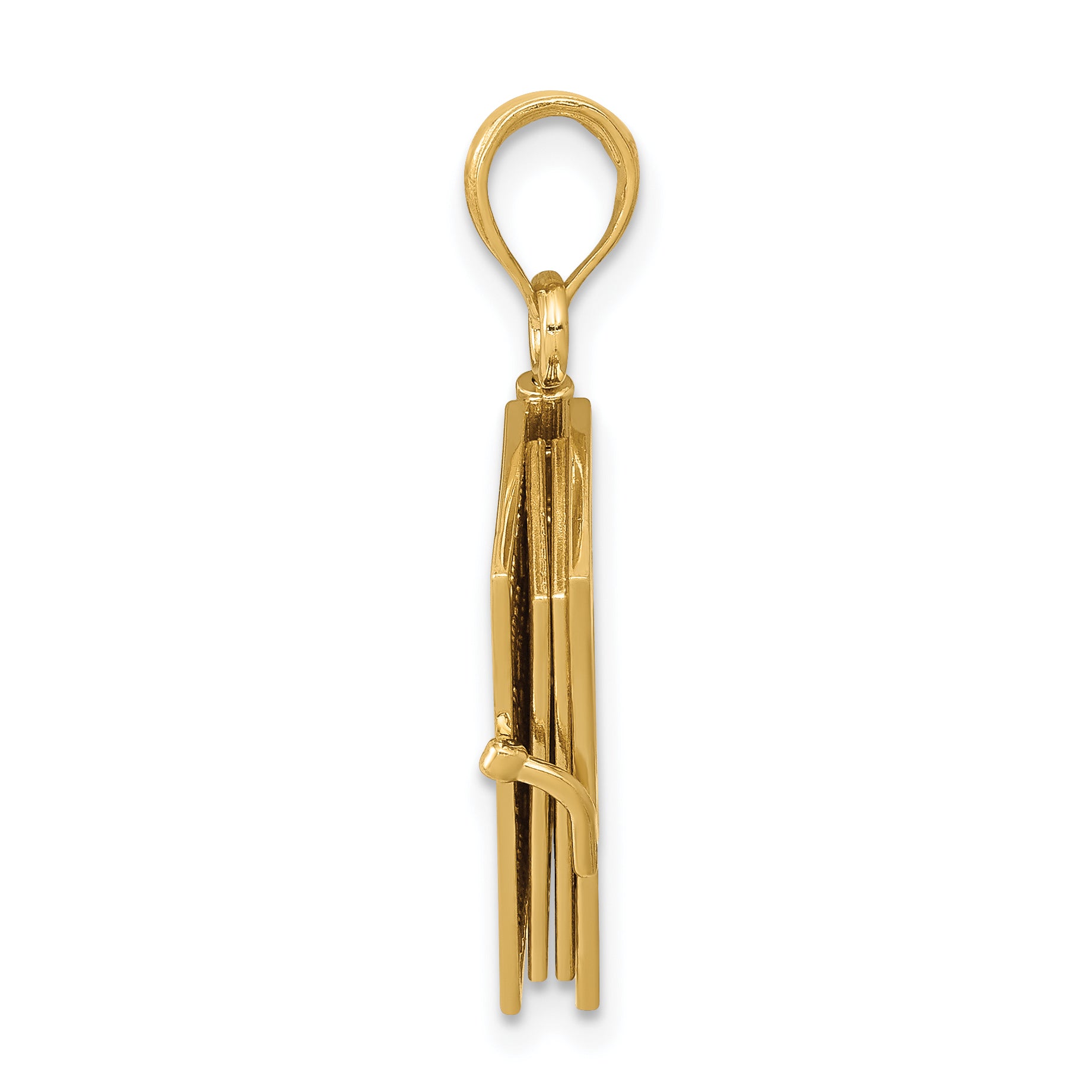 10K  3D Lords Prayer Bible Pendant Secondary image