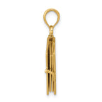 10K  3D Lords Prayer Bible Pendant