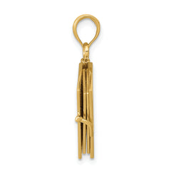 10K  3D Lords Prayer Bible Pendant